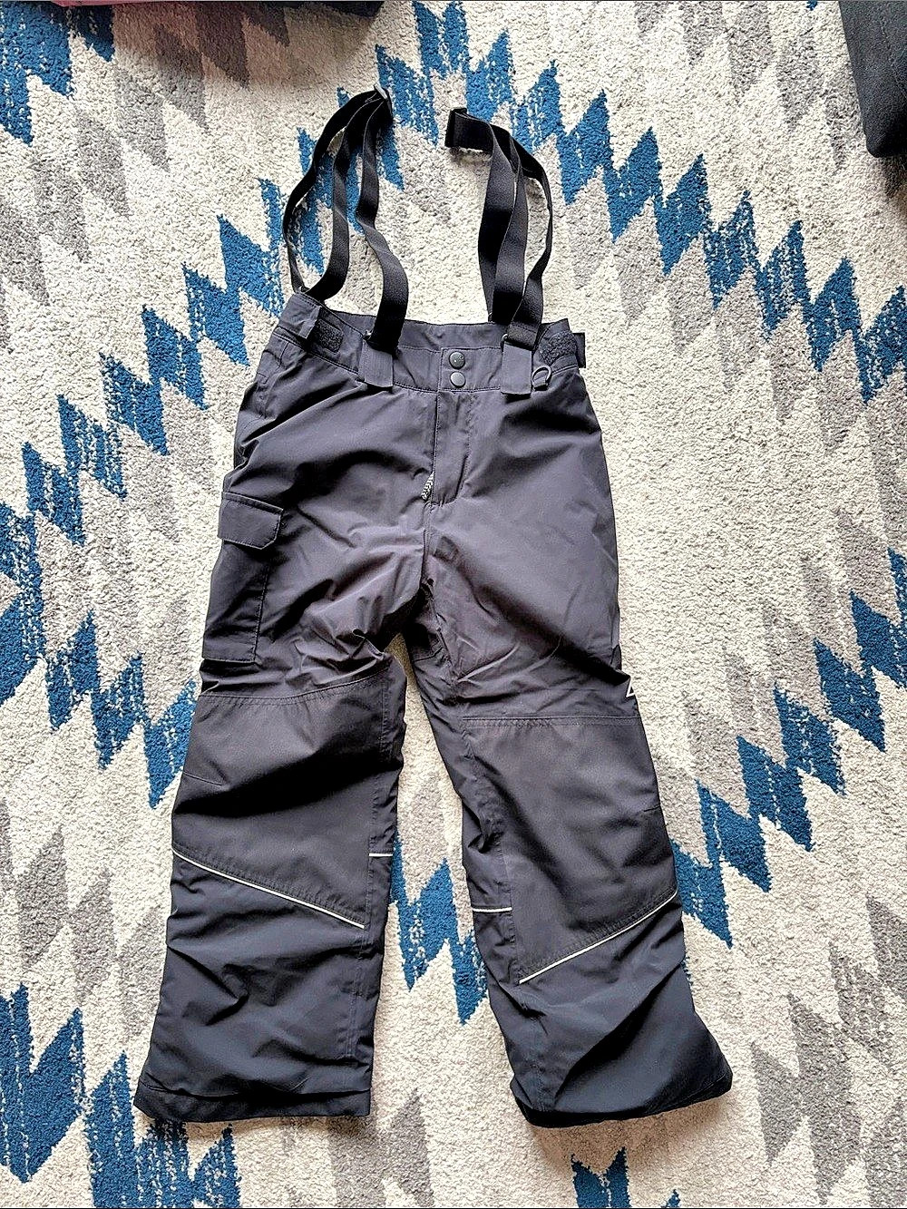 Ripzone Boys Small Black Snow Bib Pants Like New